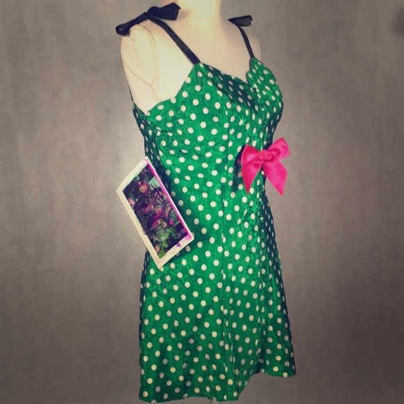 Lexa Vonn x Victoria's Secret polka dot slip dress - Picture 2 of 8